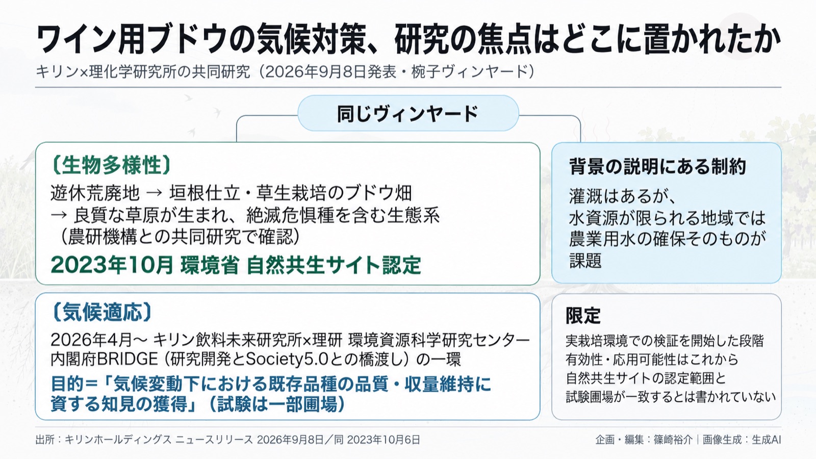 気候適応×農業×自然共生サイト 図版1