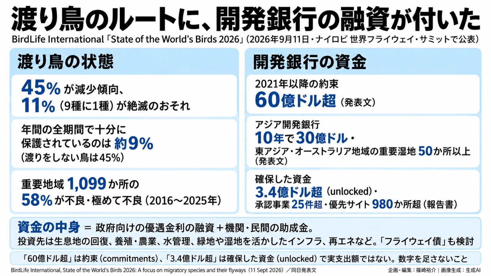 渡り鳥のルート×開発銀行の融資/湿地 図版1