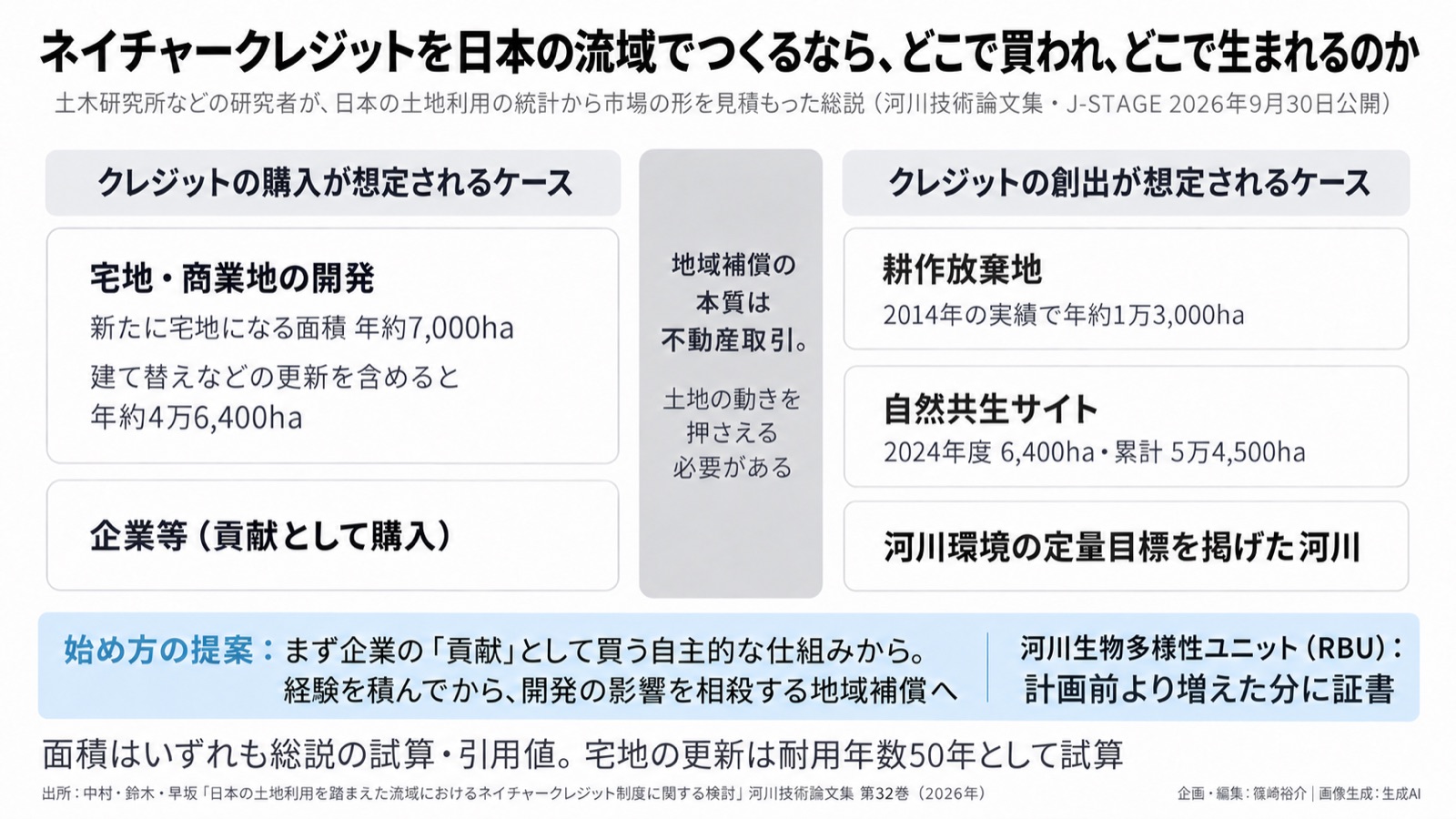 自然クレジット×日本の土地利用／流域 図版1